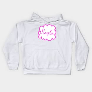 Kayla. Female name. Kids Hoodie